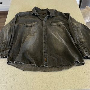 Timberland XXL men’s button down denim shirt grey